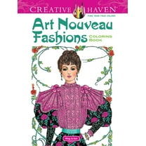 Adult Coloring Books: Fashion: Art Nouveau Fashions (Paperback)