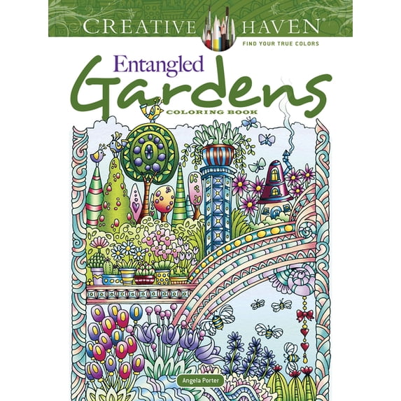 Adult Coloring Books: Flowers & Plants Creative Haven Entangled Gardens Coloring Book, (Paperback)