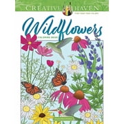 Adult Coloring Books Flowers & Plants Creative Haven Wildflowers Coloring Book, Paperback