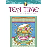 MARTY NOBLE Adult Coloring Books: Food & Drink: Creative Haven Tea Time Coloring Book (Paperback)