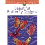 JESSICA MAZURKIEWICZ Adult Coloring Books: Insects Beautiful Butterfly Designs Coloring Book, (Paperback)