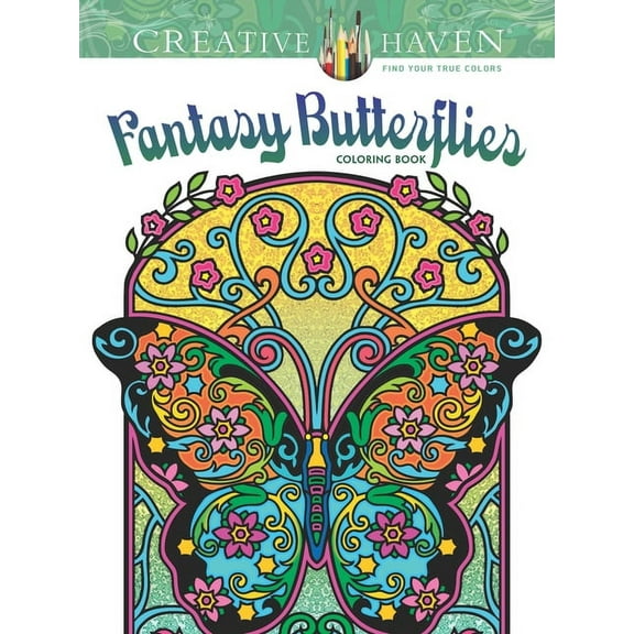 Adult Coloring Books: Insects Creative Haven Fantasy Butterflies Coloring Book, (Paperback)