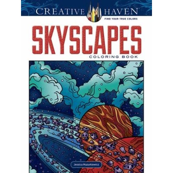 Pre-Owned Creative Haven SkyScapes Coloring Book (Creative Haven Coloring Books)