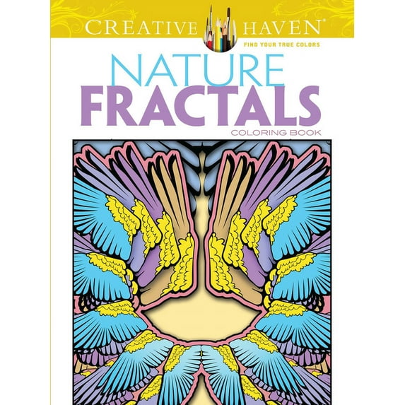 Adult Coloring Books: Nature Nature Fractals Coloring Book, (Paperback)