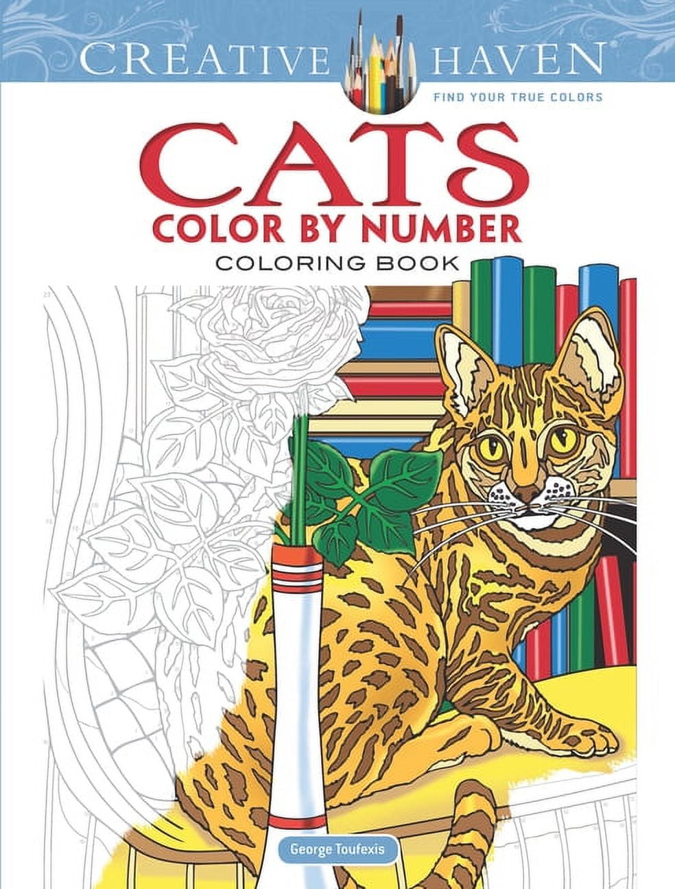 Creative Haven Cats Color by Number Coloring Book [Book]