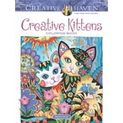 MARJORIE SARNAT Adult Coloring Books: Pets Creative Haven Creative Kittens Coloring Book, (Paperback)