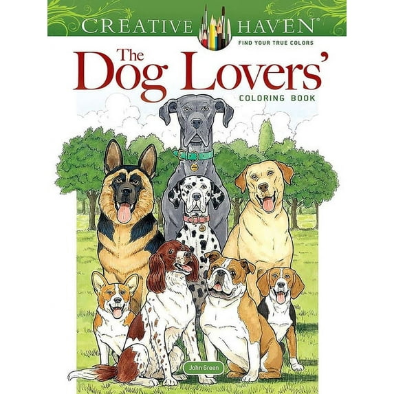 Adult Coloring Books: Pets Creative Haven the Dog Lovers' Coloring Book, (Paperback)
