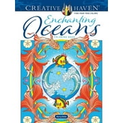 Adult Coloring Books Sea Life Creative Haven Enchanting Oceans Coloring Book, Paperback