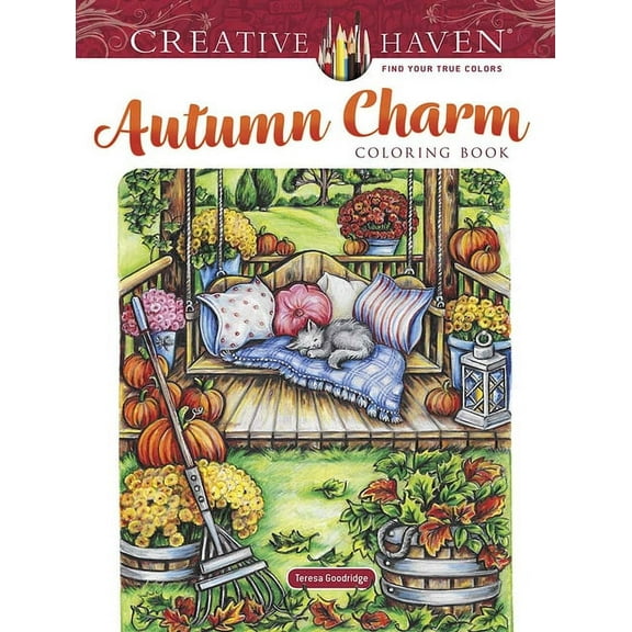 Adult Coloring Books: Seasons: Creative Haven Autumn Charm Coloring Book (Paperback)