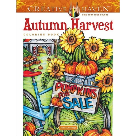 Adult Coloring Books: Seasons Creative Haven Autumn Harvest Coloring Book, (Paperback)