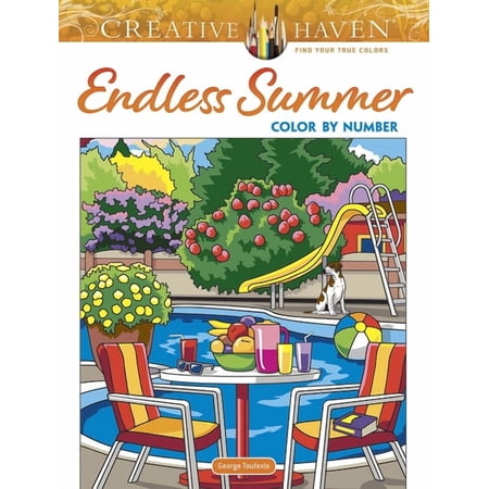 Adult Coloring Books: Seasons Creative Haven Endless Summer Color by Number, (Paperback) price history and forecast - George Toufexis