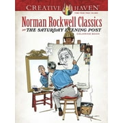 DOVER FARMS Adult Coloring Books: USA Creative Haven Norman Rockwell Classics from the Saturday Evening Post Coloring Book, (Paperback)