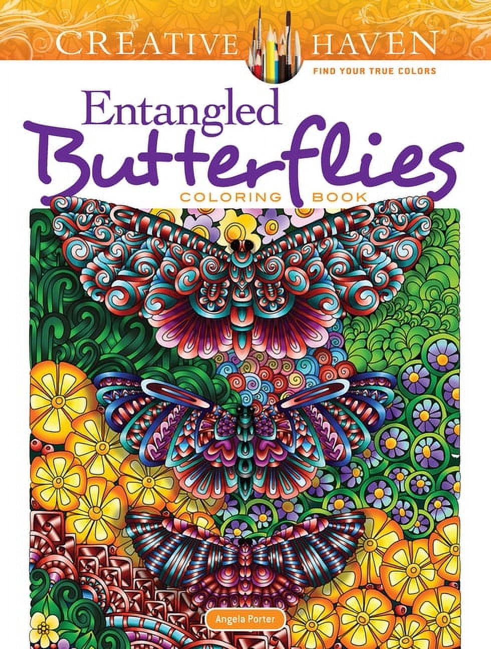 DR ANGELA PORTER Adult Coloring: Creative Haven Entangled Butterflies Coloring Book (Paperback)