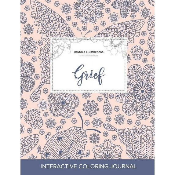 Adult Coloring Journal: Grief (Mandala Illustrations, Ladybug) (Paperback)