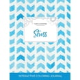 thumbnail image 1 of Adult Coloring Journal: Stress (Floral Illustrations, Watercolor Herringbone) (Paperback), 1 of 1