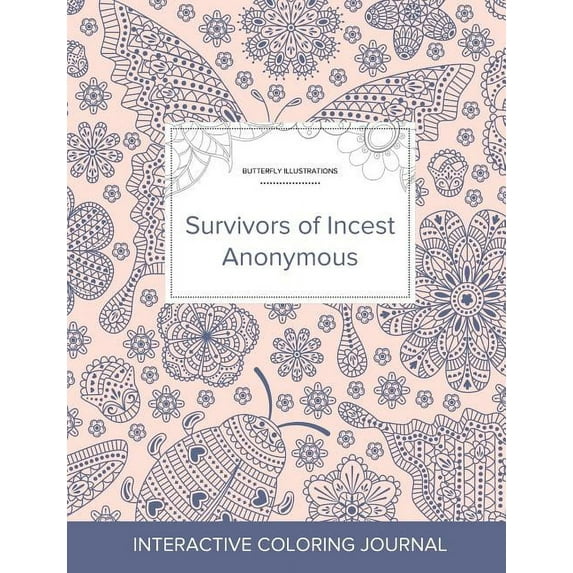 Adult Coloring Journal: Survivors of Incest Anonymous (Butterfly Illustrations, Ladybug) (Paperback)