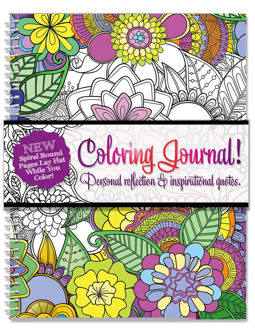 Adult Coloring Journal - an Adult Coloring Journal with Inspirational  Quotes - Spiral Bound - 6.25 x 9 
