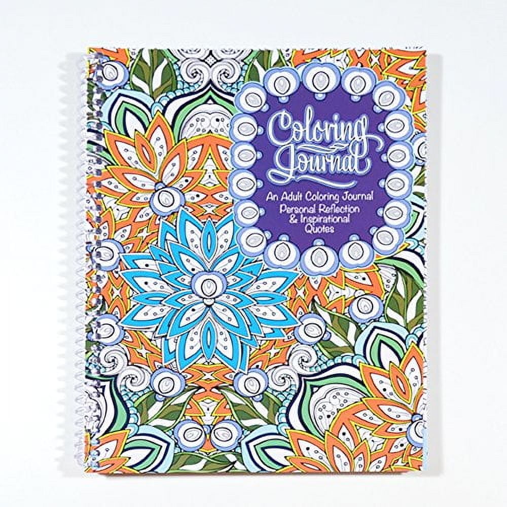 Adult Coloring Journal - an Adult Coloring Journal with Inspirational ...