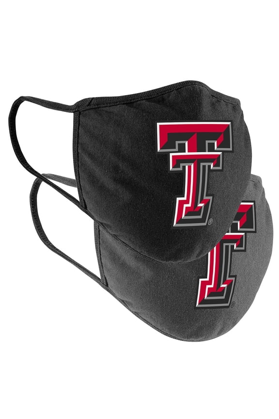 Adult Colosseum Texas Tech Red Raiders Logo Face Covering 2-Pack