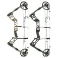 thumbnail image 1 of Adult Compound Bow, Adjustable 30-70 lbs Draw Weight, 23.5"-31" Draw Length, 30.5" Axle-to-Axle, 75% Let-Off, Aluminum Alloy Riser, Fiberglass Limbs, Black/Camouflage, 1 of 18