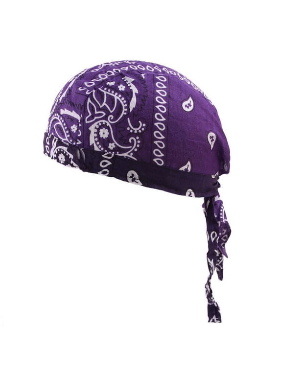 Adult Cotton Biker Skull Cap Motorcycle Bandana Head Wrap Du Doo Do Rag Cool