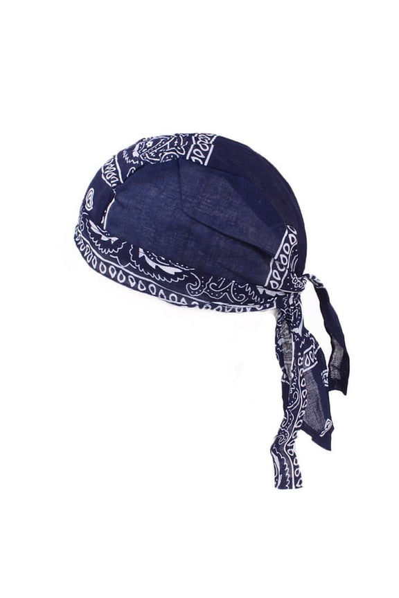 Adult Cotton Biker Skull Cap Motorcycle Bandana Head Wrap Du Doo Do Rag Cool