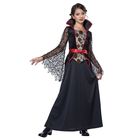Adult Countess Bloodthorne Girls Vampire Costume Child Size 6 - 8