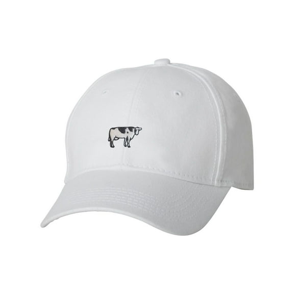 Adult Cow Embroidered Dad Hat Structured Cap