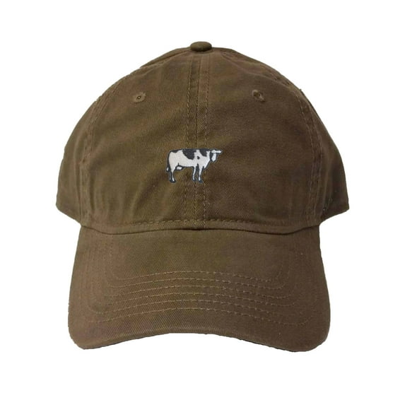 Adult Cow Embroidered Deluxe Dad Hat