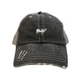 thumbnail image 1 of Adult Cow Embroidered Distressed Trucker Cap, 1 of 1