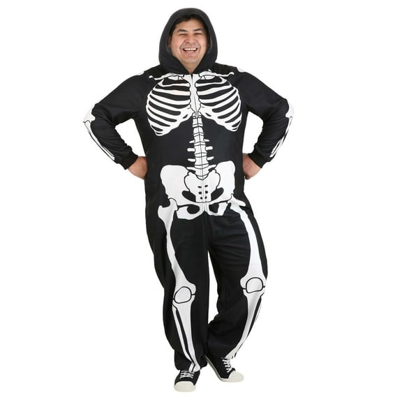 Adult Cozy Skeleton Onesie