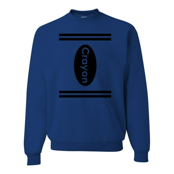 Adult Crayon Costume In Many Colors Sweatshirt Crewneck