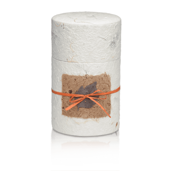 Adult Cremation Urn For Human Ashes - Paper Biodegradable Cremation Urn With Seeded Paper Leaf - Adult Size - 130 cu. in.