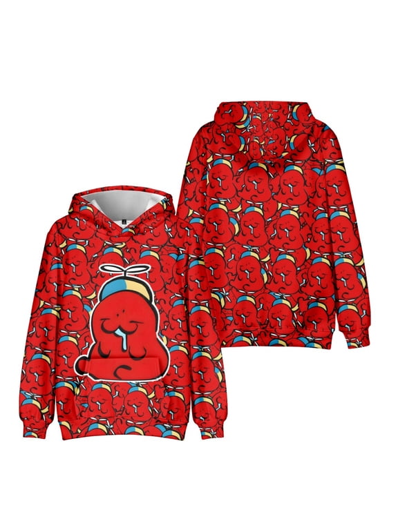 Adult Cute Rabbit Gubby 3D Figure Sweatshirt for Fans Gift Men Forsaken Gubby Character Group Hoody