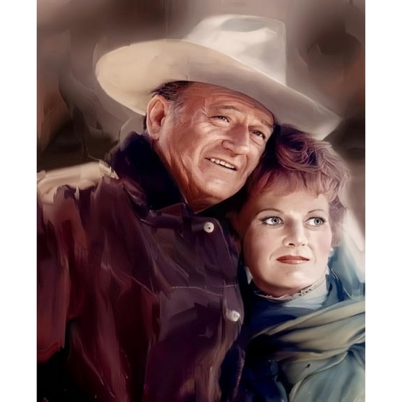 Adult DIY 5D Diamond Painting Kit, John Wayne Series Art Round Diamond, Full Diamond Diamond Embroidery Kit, Mosaic Cross Stitch Craft Home Wall Decoration