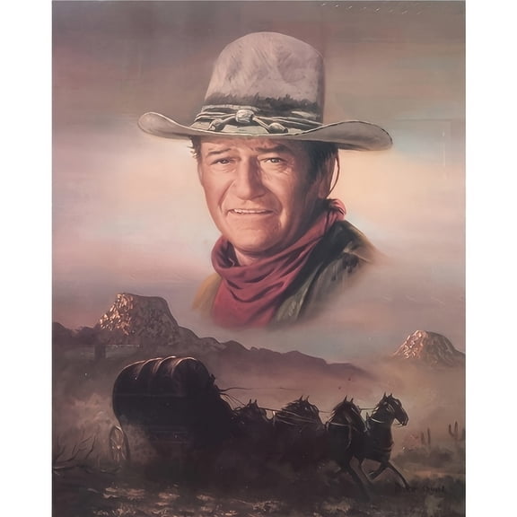 Adult DIY 5D Diamond Painting Kit, John Wayne Series Art Round Diamond, Full Diamond Diamond Embroidery Kit, Mosaic Cross Stitch Craft Home Wall Decoration