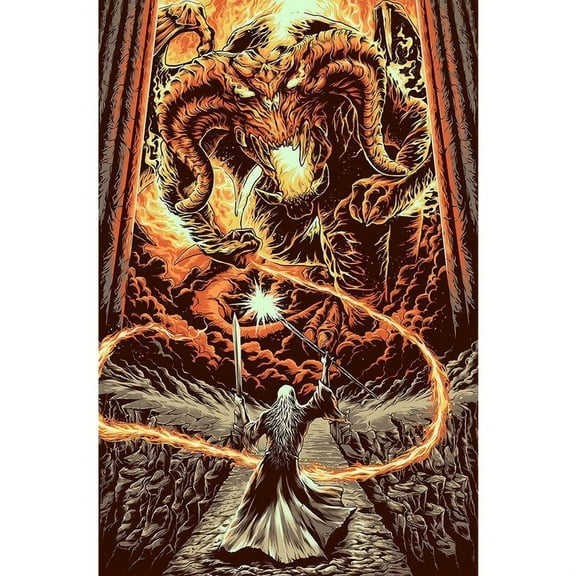 Adult DIY 5D Diamond Painting Kit, Lord of the Rings Series Art Round Diamond, Full Diamond Diamond Embroidery Kit, Mosaic Cross Stitch Craft Home Wall Decoration