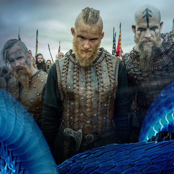 Adult DIY 5D Diamond Painting Kit, Viking Series Art Round Diamond, Full Diamond Diamond Embroidery Kit, Mosaic Cross Stitch Craft Home Wall Decoration