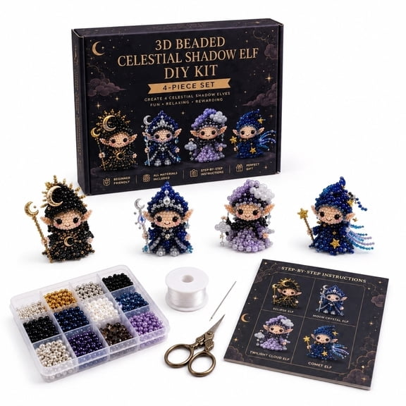 Adult DIY Bead Art Craft Kit Stress Relief Handmade Project Desktop Decoration Creative Gift Beading Set