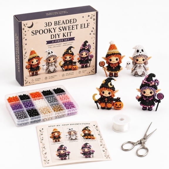 Adult DIY Bead Art Craft Kit Stress Relief Handmade Project Desktop Decoration Creative Gift Beading Set