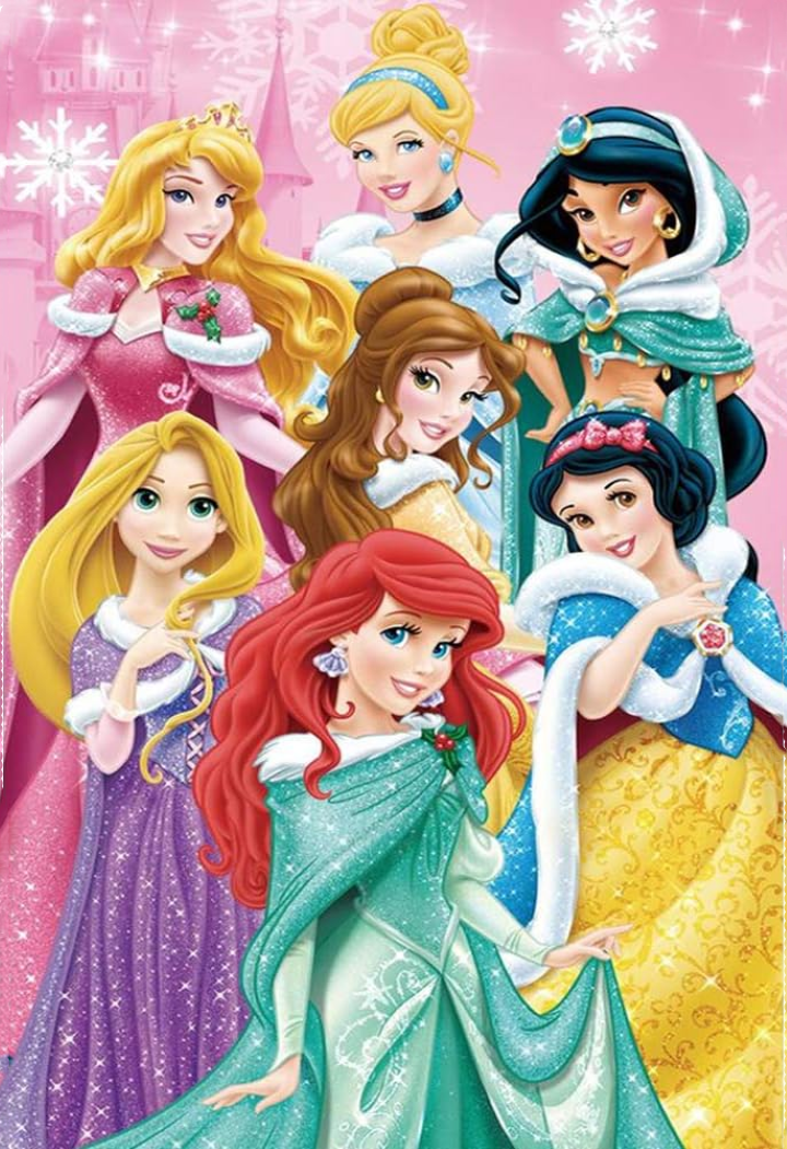 Adult DIY Diamond Painting Set,Seven Princesses Full Round Diamond ...