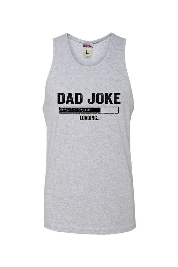 Adult Dad Joke Loading Funny Father's Day Sleeveless Tank Top Cotton T-Shirt