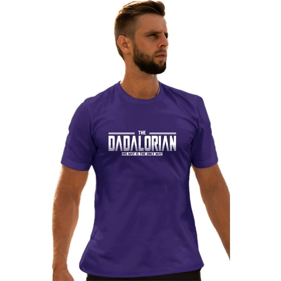 Adult Dadalorian His Way Is The Only Way Funny Dad Gift T-Shirt