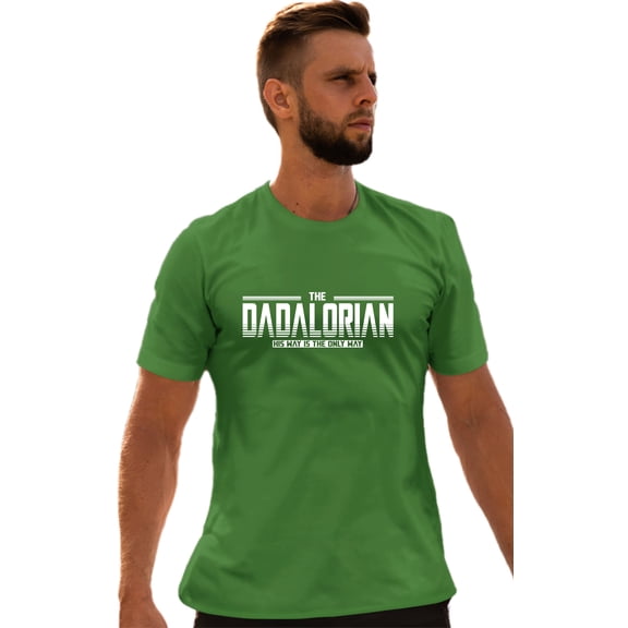 Adult Dadalorian His Way Is The Only Way Funny Dad Gift T-Shirt