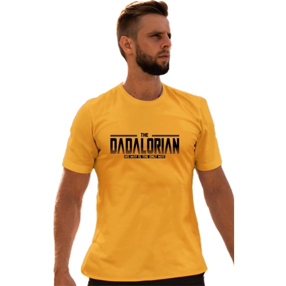 Adult Dadalorian His Way Is The Only Way Funny Dad Gift T-Shirt