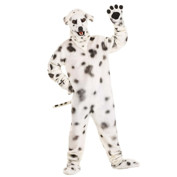 Adult Dalmatian Suit With Mouth Mover Mask