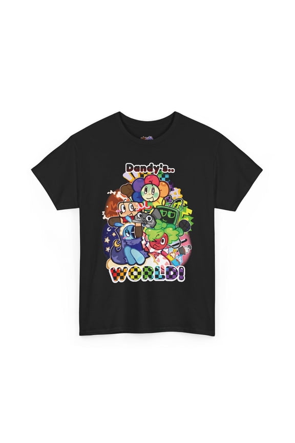 Adult - Dandy's World Main Characters T-Shirt, Dandy's World Fanart Tee, Roblox Game, Unisex Cotton Shirt, Gamer Gift, Video Game Apparel