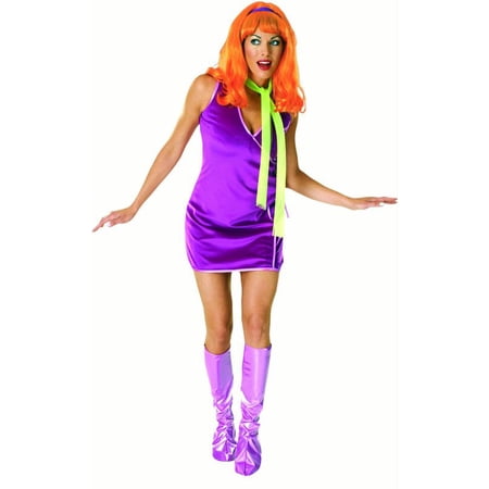 Scooby-Doo Daphne Women's Halloween Fancy-Dress Costume for Adult, One Size