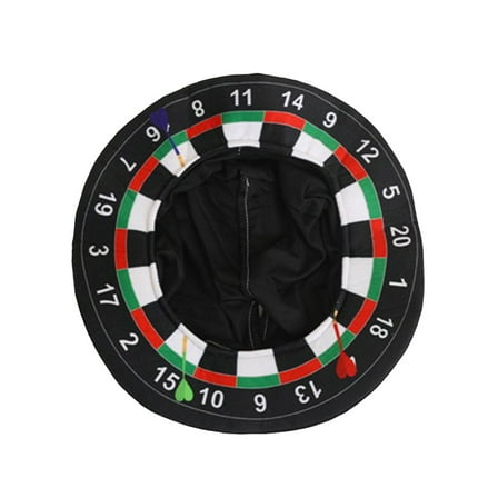 Adult Dartboard Hat Novelty Bullseye Themed Headwear Unisex Fancy Dress Accessory Sports Fan Carnival Props for Men Women