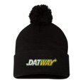thumbnail image 1 of Adult Datway Embroidered Knit Beanie Pom Cap, 1 of 1